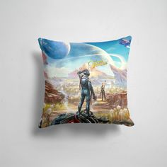 Подушка декоративная 45х45см Геймерам The Outer Worlds World 365home