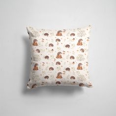 Подушка декоративная 45х45см Популярные Детские картинки Ежики 365home