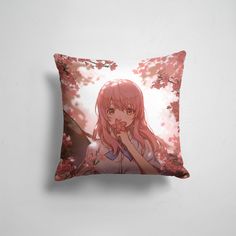 Подушка декоративная 45х45см Аниме Форма голоса Koe no Katachi 365home