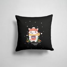 Подушка декоративная 45х45см Звери Коты и кошки Кот 365home