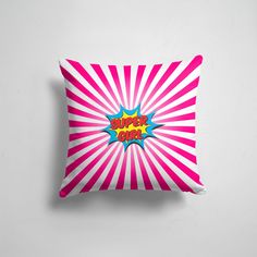 Подушка декоративная 45х45см Популярные Pop Art Super Girl 365home