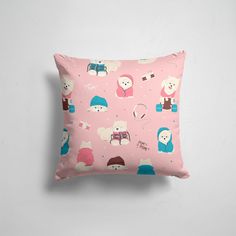 Подушка декоративная 45х45см Девушкам Милые создания Милота 365home