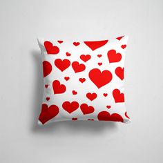 Подушка декоративная 45х45см Любовь Сердца Сердечки 365home