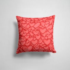 Подушка декоративная 45х45см Любовь Сердца Сердечки 365home