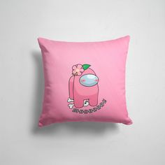 Подушка декоративная 45х45см Геймерам Among us SHHHHHHH 365home