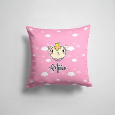 Подушка декоративная 45х45см Звери Коты и кошки Принцесса кошка 365home