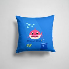 Подушка декоративная 45х45см Мемы Mummy shark 365home