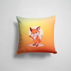 Подушка декоративная 45х45см Звери Лисы Лися 365home