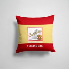 Подушка декоративная 45х45см Патриотичные Я Русский Столичная Stolichnaya 365home