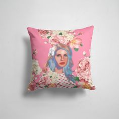 Подушка декоративная 45х45см Разная музыка Lana Del Rey Лана дел рей в цветах 365home