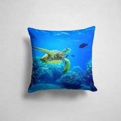 Подушка декоративная 45х45см Популярные Животные Морская черепаха 365home