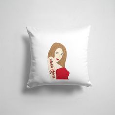Подушка декоративная 45х45см Девушкам Пафосные Желаю уДачи 365home