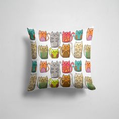 Подушка декоративная 45х45см Звери Коты и кошки Котейки 365home