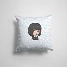 Подушка декоративная 45х45см Девушкам Милые создания Милая девочка 365home
