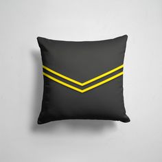 Подушка декоративная 45х45см Популярные Другие Black and Yellow 365home