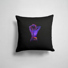 Подушка декоративная 45х45см Девушкам Красивые рисунки Боди Арт Девушка 365home