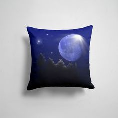 Подушка декоративная 45х45см Популярные Природа Лунный лес 365home
