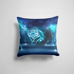 Подушка декоративная 45х45см Популярные Животные Молниеносный тигр 365home