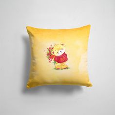 Подушка декоративная 45х45см Девушкам Мишки С 8 марта 365home