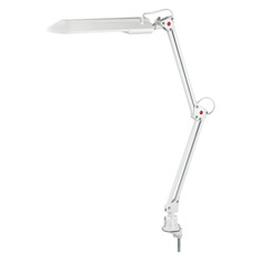 Настольная лампа Эра NL-201-G23-11W-W на струбцине белый ERA