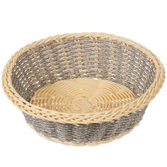 Корзина декоративная, 21х21 см, круглая, плетеная, Y4-5684 No Brand