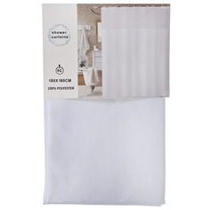 Штора для ванн 180х180 см, полиэстер, Прозрачная, STSC1016 Shower Curtain