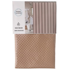 Штора для ванн 180х180 см, полиэстер, Ромбики, капучино, STSC1111D Shower Curtain