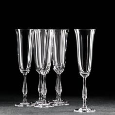 Набор бокалов для шампанского Fregata, 190 мл, 6 шт Crystalite Bohemia