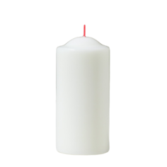 Свеча - столбик, 12х5,6 см, белая No Brand
