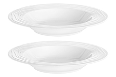 Набор суповых тарелок 2 предмета 400 мл 22х22х4 см Elan Gallery Айсберг волны