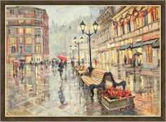 Картина на стену в раме Графис "Кузнецкий мост", 57х77 см, GRSH 19084/1
