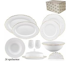 Обеденный сервиз Maria Gold Lenardi на 6 персон