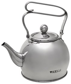 KL-4326 Чайник 1л заварочный металлический на газ Kelli No Brand