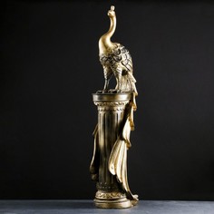 Хорошие сувениры Колонна "Жар-птица" черное золото, 120х40х30см