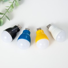 Ночник "Лампочка" LED USB МИКС 3,5х3,5х6,5 см Risalux