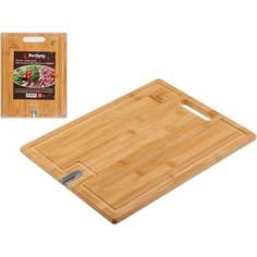 Разделочная доска PERFECTO LINEA Bamboo с точилкой для ножей, 39,5x30x1.5 см 35-395301 No Brand