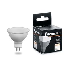Лампа светодиодная (упаковка - 5шт.) / Лампочка LED / мощность 8W 4000K цоколь G5.3, Feron