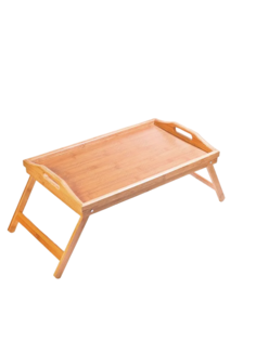 LEMLEO Столик поднос чайный для завтрака в кровать в постель складной деревянный кроватный