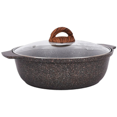 Кастрюля-жаровня 3л со стеклянной крышкой, АП линия Granit Ultra (original) жго31а KUKMARA