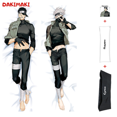 Наволочка + подушка + сумка Дакимакура Обито Учиха и Какаши 0342 180x60 Dakimaki