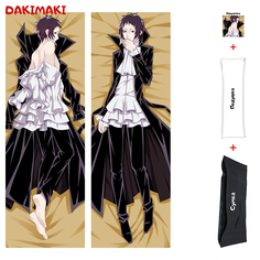 Наволочка + подушка + сумка Дакимакура Рюносукэ Акутагава 0388 180x60 Dakimaki