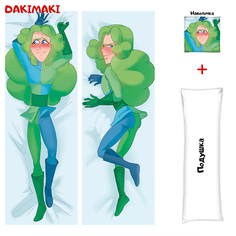 Наволочка + подушка Дакимакура Джокер 13 карт 0516 180x60 Dakimaki