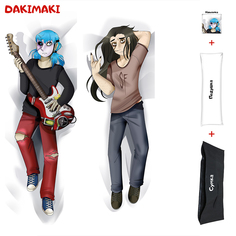 Наволочка + подушка + сумка Дакимакура Салли и Ларри 0553 180x60 Dakimaki