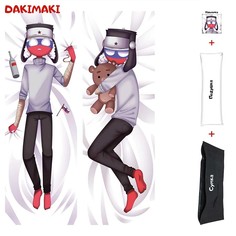 Наволочка + подушка + сумка Дакимакура Россия CountryHumans 0556 180x60 Dakimaki