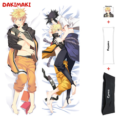Наволочка + подушка + сумка Дакимакура Наруто и Саске 0778 180x60 Dakimaki