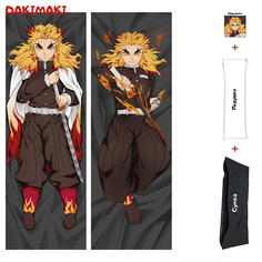 Наволочка + подушка + сумка Дакимакура Кеджуро Ренгоку 0782 180x60 Dakimaki