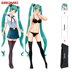 Наволочка + подушка + сумка Дакимакура Мику 0810 180x60 Dakimaki
