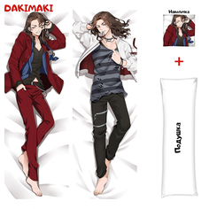 Наволочка + подушка Дакимакура Кейске Баджи 0922 180x60 Dakimaki