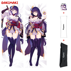 Наволочка + подушка + сумка Дакимакура Баал Геншин 0942 180x60 Dakimaki