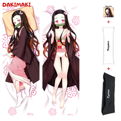 Наволочка + подушка + сумка Дакимакура Незуко 0101 150x50 Dakimaki